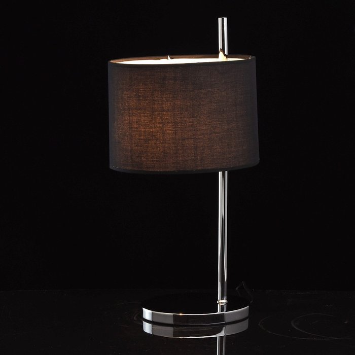 Настольная лампа Кроун с черным абажуром - купить Настольные лампы по цене 3370.0