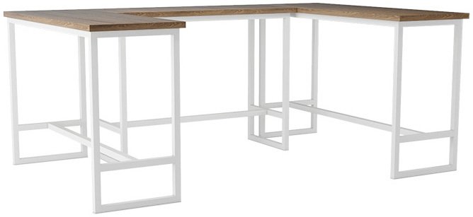 Барная модульная стойка бело-коричневого цвета - лучшие Барные столы в INMYROOM