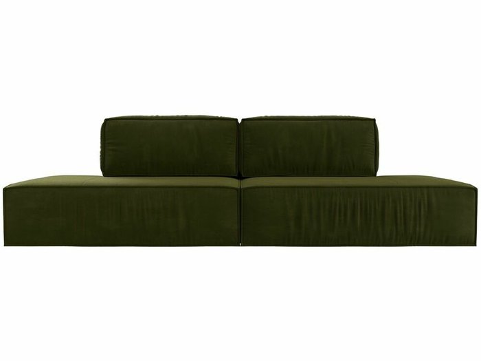 Прямой диван-кровать Прага лофт зеленого цвета - купить Прямые диваны по цене 73999.0