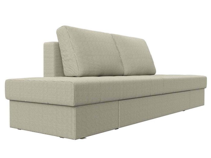 Прямой диван трансформер Сплит серо-бежевого цвета - лучшие Прямые диваны в INMYROOM
