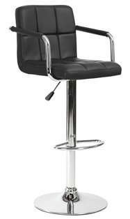 Барный стул Малави черного цвета