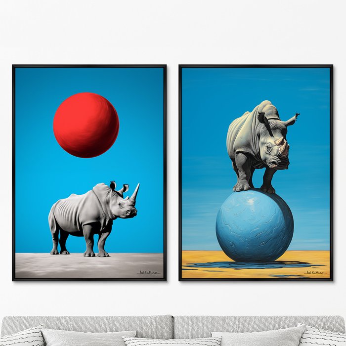 Набор из двух репродукций картин Vibe collection, The Lightness, 2024г. - купить Картины по цене 49998.0