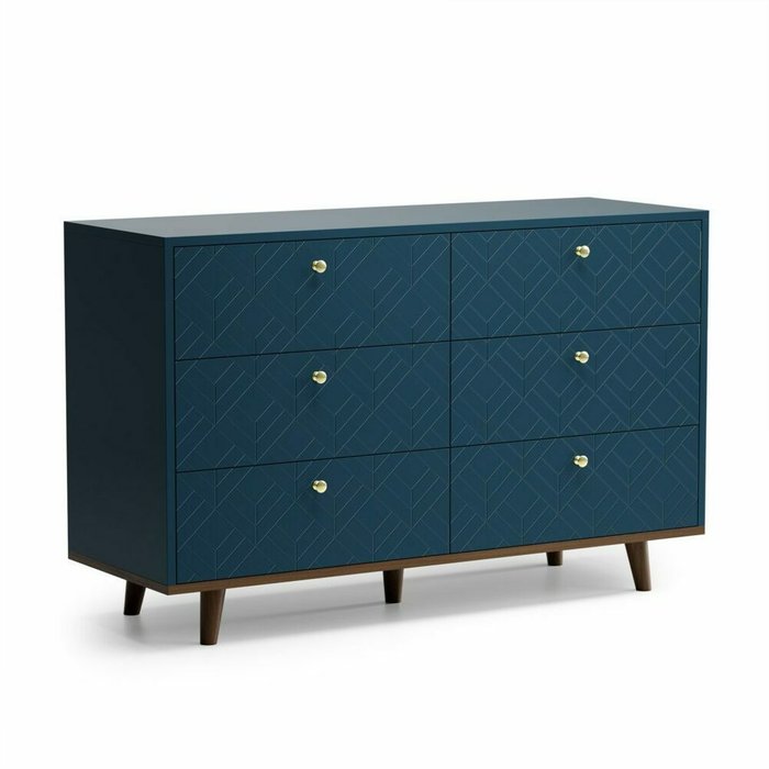 Комод Twin TW042 синего цвета Комод Twin TW042 синего цвета