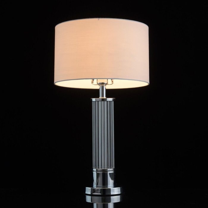 Настольная лампа Аделард с белым абажуром - купить Настольные лампы по цене 12270.0