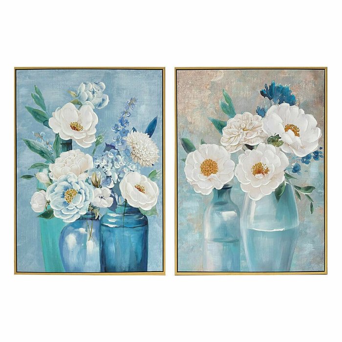 Полотно 60 x 3,5 x 80 cm Кувшин Shabby Chic (2 штук)