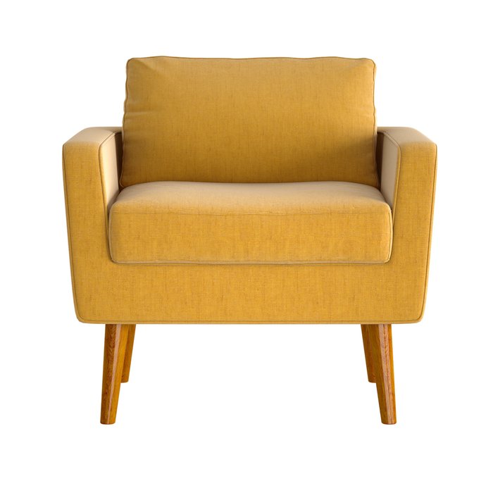 Кресло Scandy желтого цвета - купить Интерьерные кресла по цене 28535.0