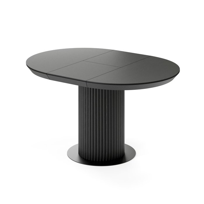 Раздвижной обеденный стол Фрах M черного цвета - купить Обеденные столы по цене 170940.0