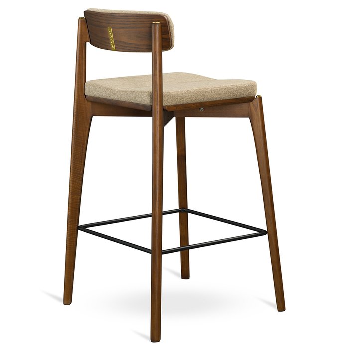 Стул полубарный Aska бежево-коричневого цвета - лучшие Барные стулья в INMYROOM