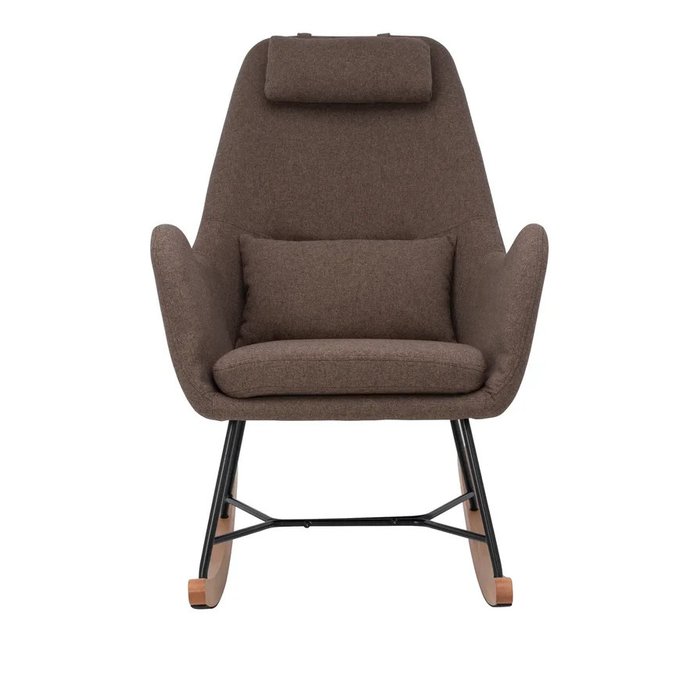 Кресло-качалка Duglas кофейного цвета - купить Интерьерные кресла по цене 15879.0