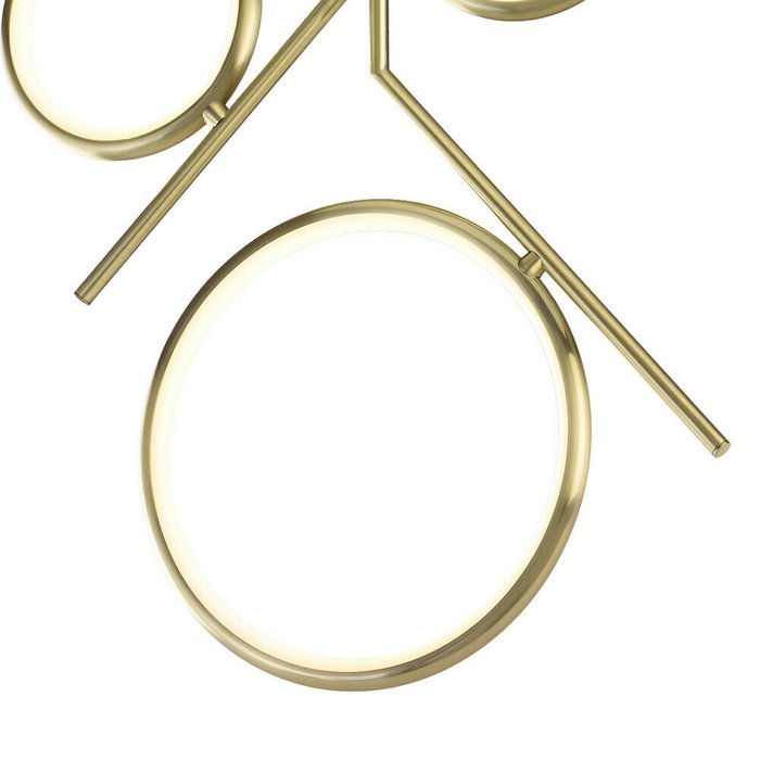 Подвесная светодиодная люстра Olimpia Oro золотого цвета - купить Подвесные люстры по цене 27286.0