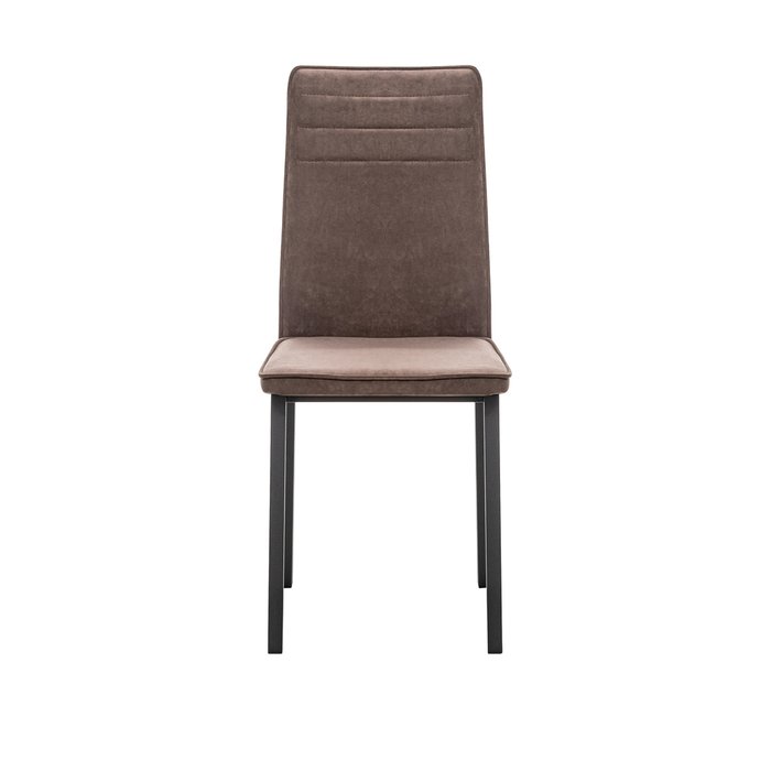 Стул Бри коричневого цвета с черными ножками - купить Обеденные стулья по цене 4730.0