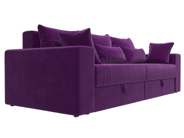Прямой диван-кровать Мэдисон фиолетового цвета - лучшие Прямые диваны в INMYROOM
