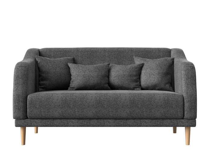 Прямой диван Киото серого цвета - купить Прямые диваны по цене 31999.0