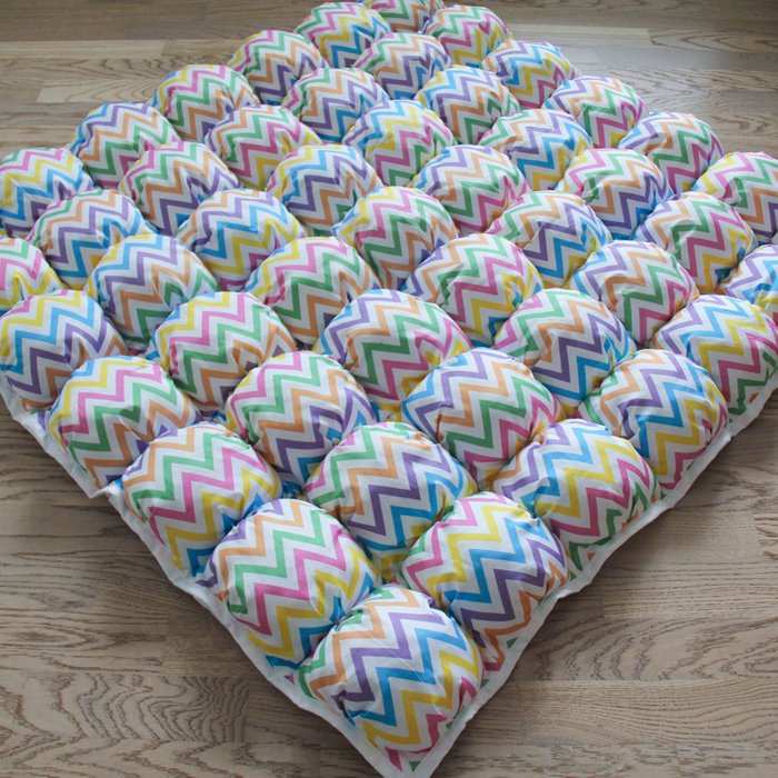 Игровой коврик Бомбон Rainbow Zigzag 110х110 см - купить Ковры для детской по цене 5490.0