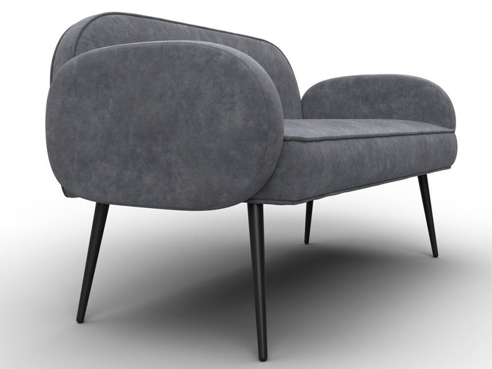 Диван Лига-086 в обивке из велюра темно-серого цвета - лучшие Прямые диваны в INMYROOM Диван Лига-086 в обивке из велюра темно-серого цвета - лучшие Прямые диваны в INMYROOM