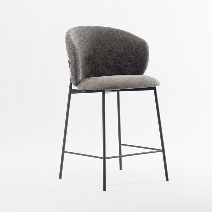 Барный стул Шамбери темно-серого цвета Барный стул Шамбери темно-серого цвета