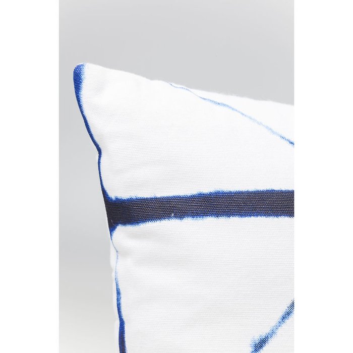 Подушка Santorini бело-синего цвета - лучшие Декоративные подушки в INMYROOM