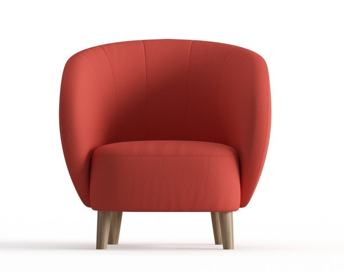 Кресло Чарльз в обивке из велюра оранжевого цвета - купить Интерьерные кресла по цене 15990.0