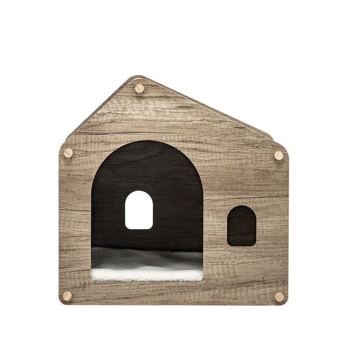 Домик для животных Флёр бежево-серого цвета - купить Мебель для домашних питомцев по цене 2160.0