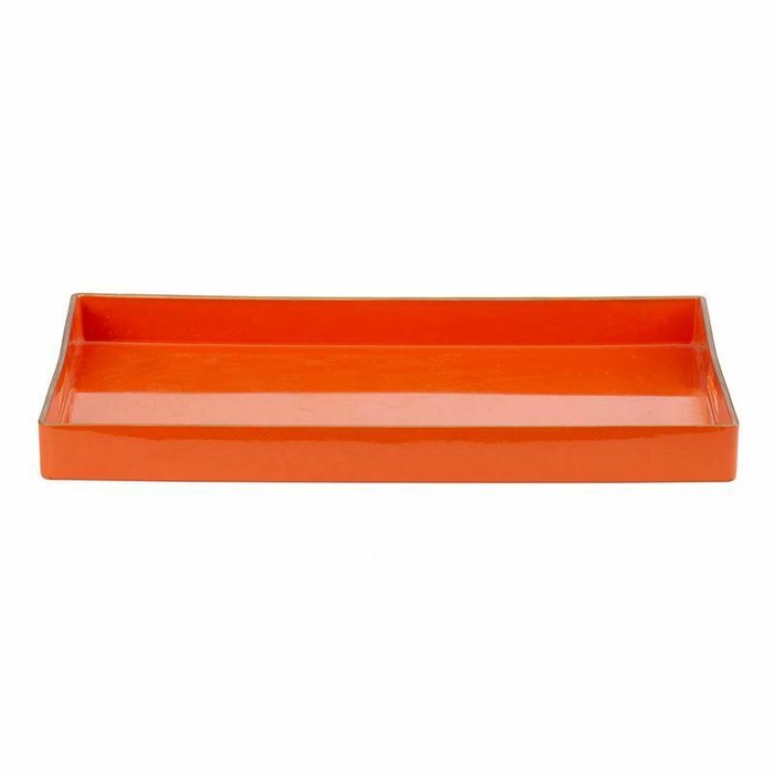 Поднос 26х40 из пластика оранжевого цвета - купить Подносы по цене 2970.0