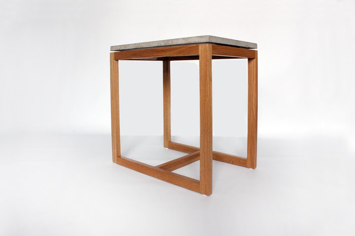 Кофейный столик "ДЖИМ" с бетонной столешницей