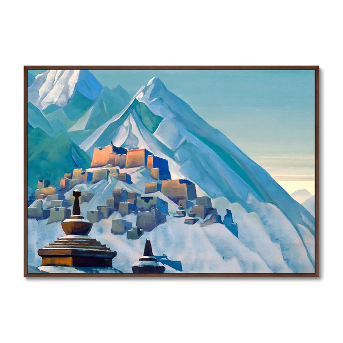 Репродукция картины Тибет Гималаи 1933 г. - купить Картины по цене 21999.0