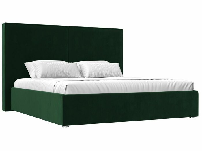Кровать Аура 180х200 темно-зеленого цвета с подъемным механизмом