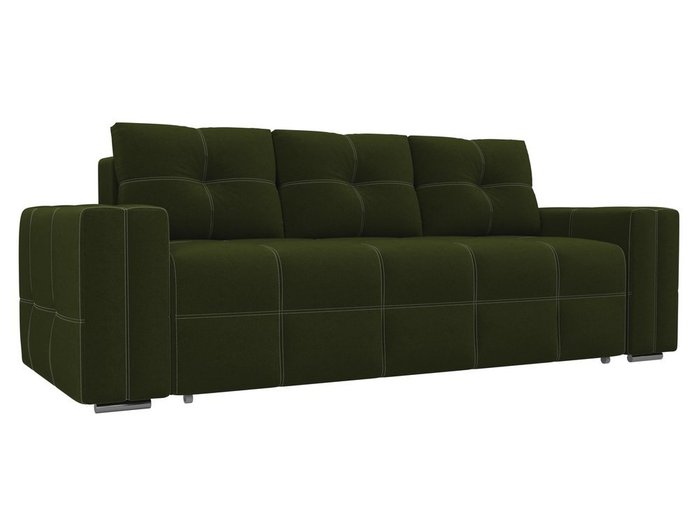 Прямой диван-кровать Леос зеленого цвета