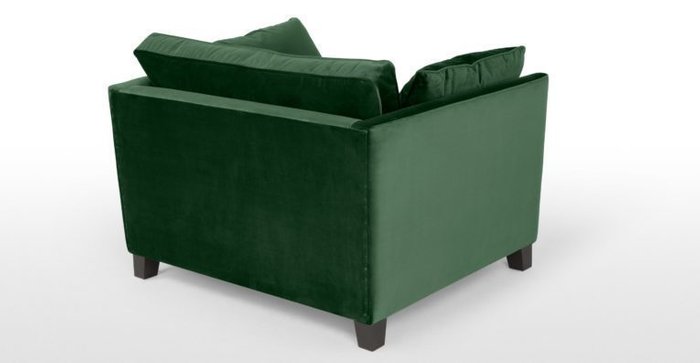 Кресло Wolsly широкое зеленое - лучшие Интерьерные кресла в INMYROOM