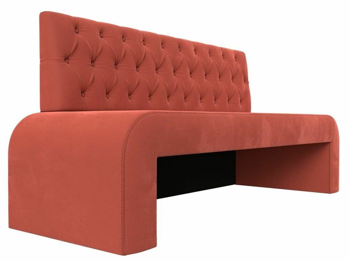 Прямой диван Кармен Люкс кораллового цвета - лучшие Прямые диваны в INMYROOM