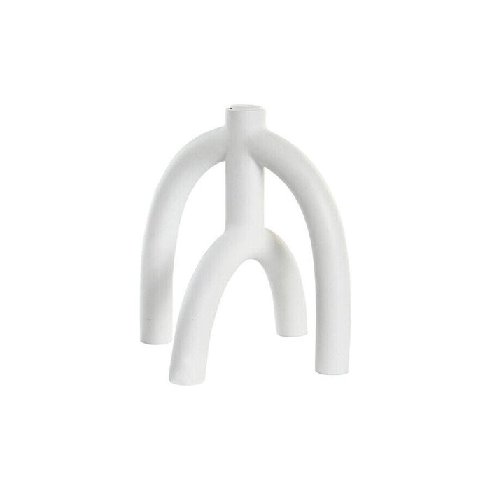 Канделябр DKD Home Decor Scandi 21,5 x 21,5 x 23 cm Белый Смола Канделябр DKD Home Decor Scandi 21,5 x 21,5 x 23 cm Белый Смола