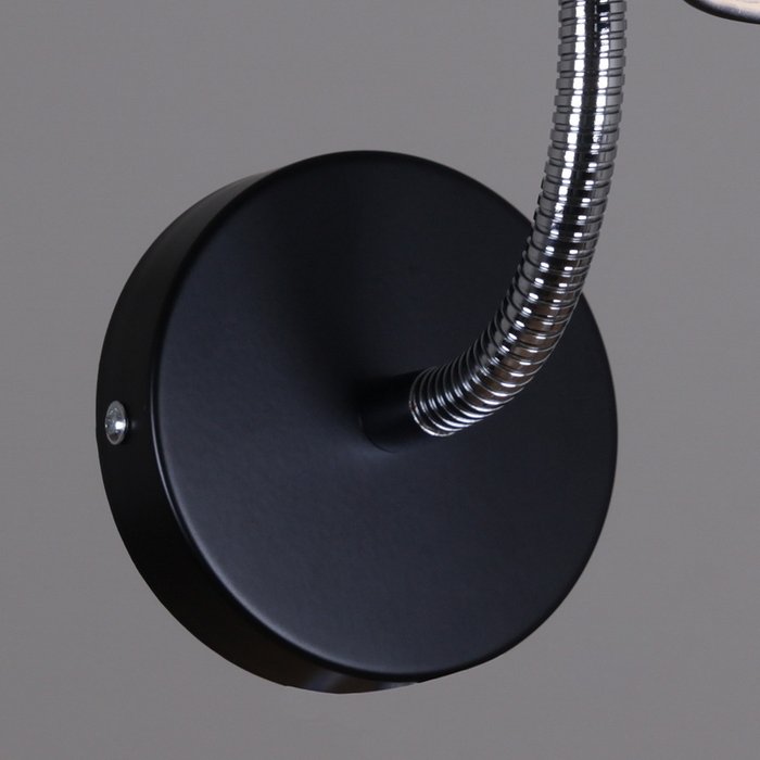 Бра 04001-0.2-01 BK (металл, цвет черный) - лучшие Бра и настенные светильники в INMYROOM