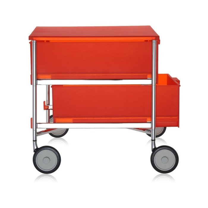 Офисная тумба Mobil оранжевого цвета - лучшие Прикроватные тумбы в INMYROOM