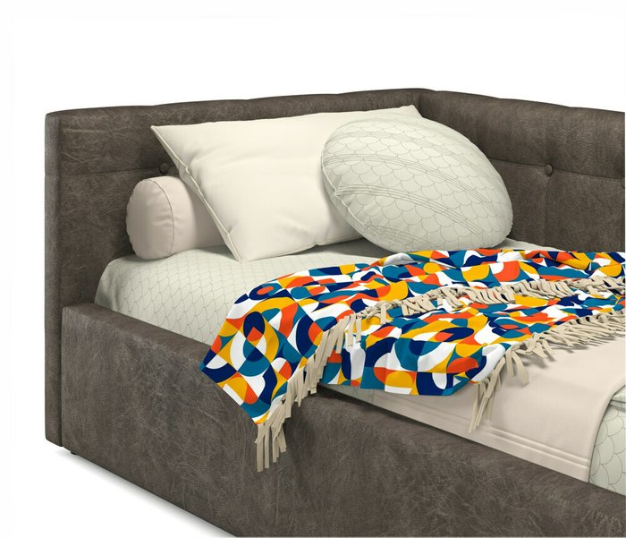 Кровать Bonna 90х200 коричневого цвета с ортопедическим основанием - купить Кровати для спальни по цене 19000.0