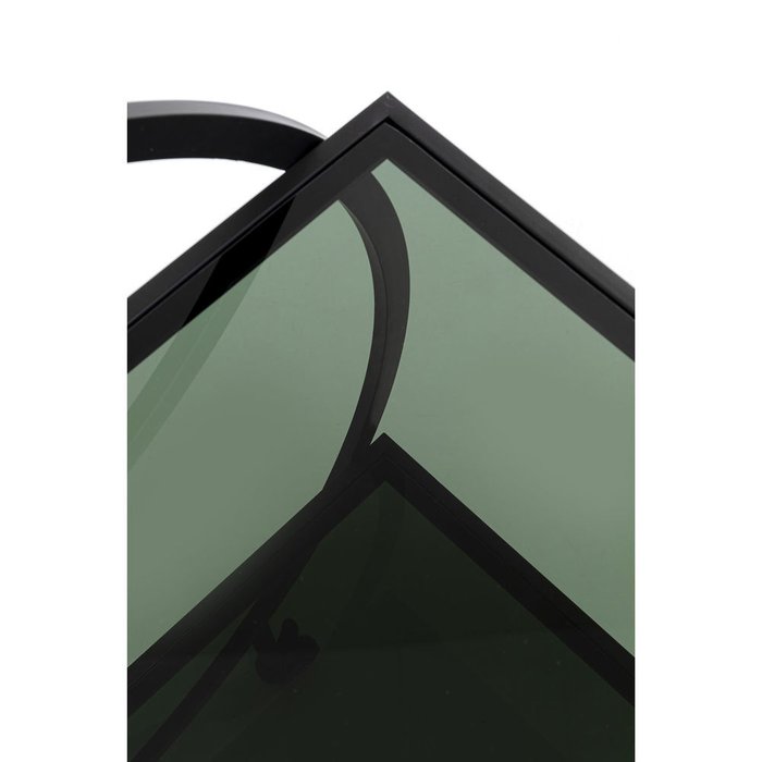 Тележка приставная Loft со стеклянными полками - лучшие Сервировочные столики в INMYROOM