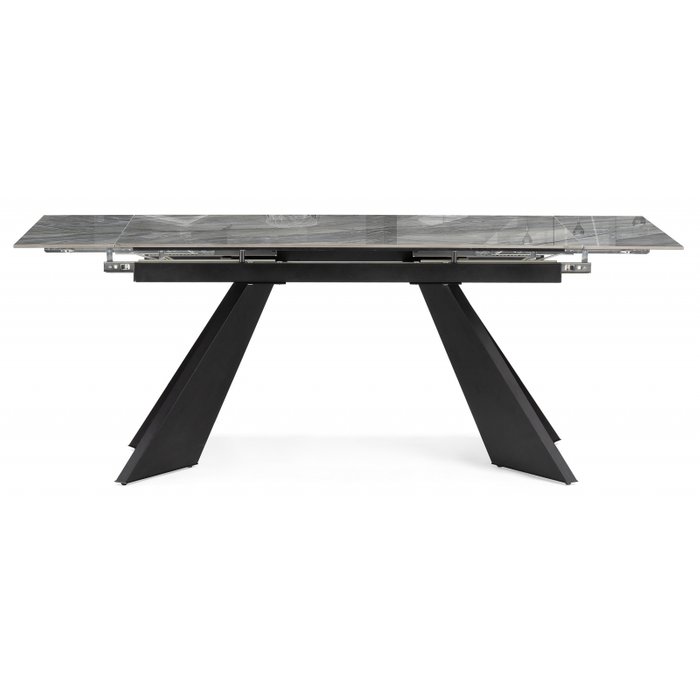 Раздвижной обеденный стол Ливи серого цвета - купить Обеденные столы по цене 37090.0
