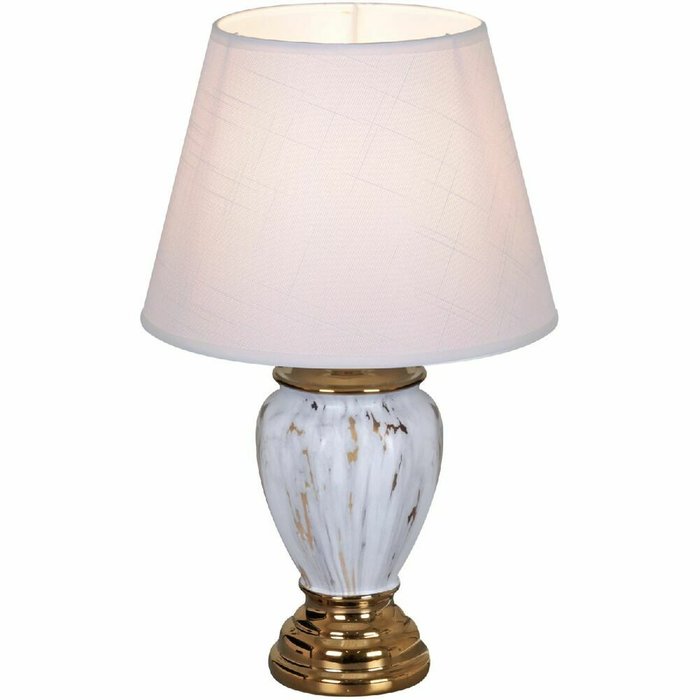 Настольная лампа 30146-0.7-01 (ткань, цвет белый)