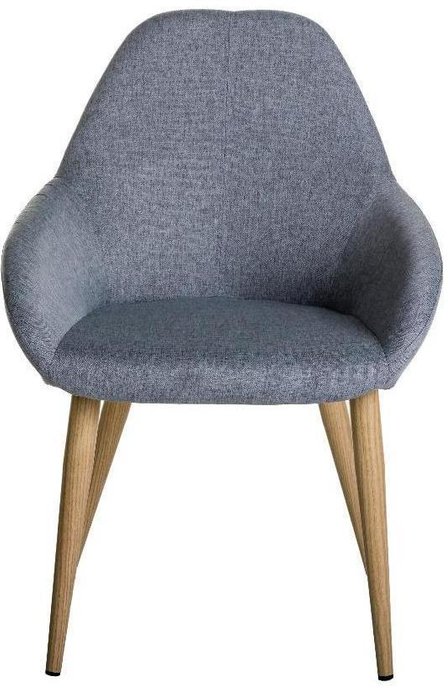 Стул Kent серого цвета с бежевыми ножками - лучшие Обеденные стулья в INMYROOM