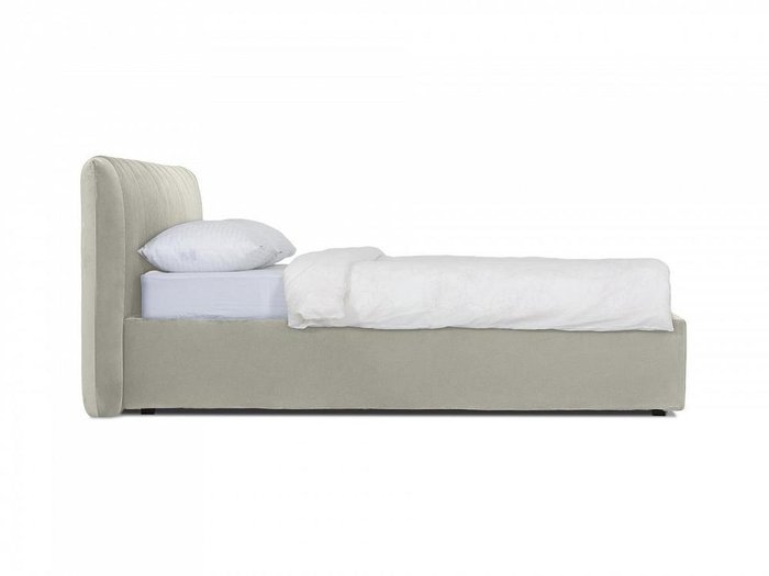 Кровать Queen Anastasia Lux светло-серого цвета 160х200 с подъемным механизмом - лучшие Кровати для спальни в INMYROOM