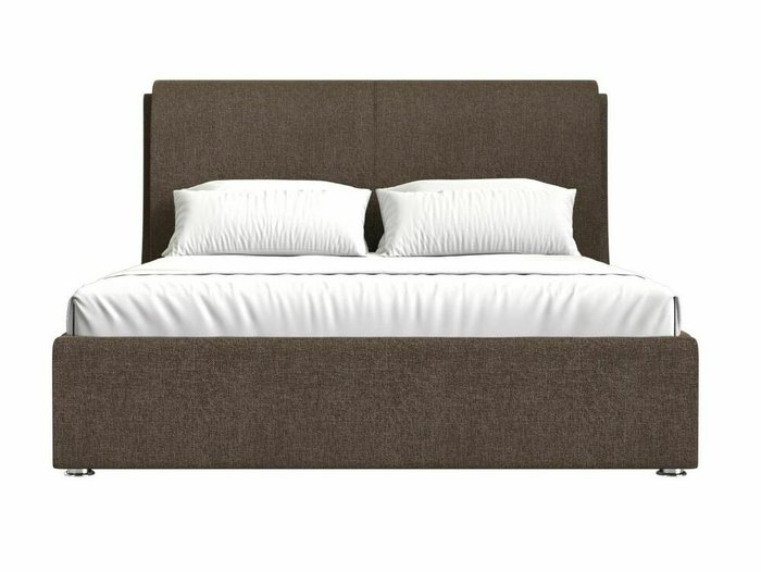 Кровать Принцесса 200х200 коричневого цвета с подъемным механизмом - купить Кровати для спальни по цене 98999.0