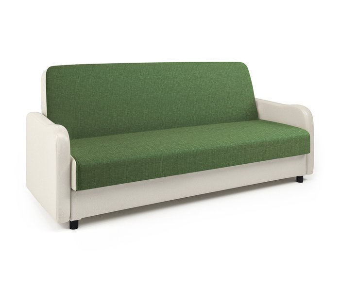 Диван-книжка Лига М бежево-зеленого цвета