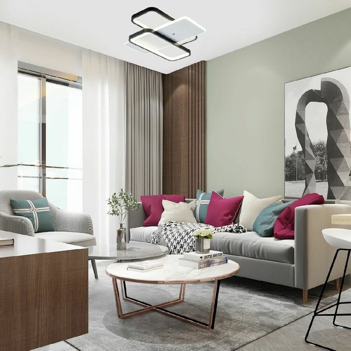 Потолочная люстра Space 10215/S LED (акрил, цвет белый) - лучшие Потолочные люстры в INMYROOM