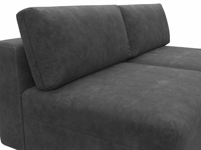 Модульный дивaн-кровать Лига-060 темно-серого цвета - лучшие Прямые диваны в INMYROOM Модульный дивaн-кровать Лига-060 темно-серого цвета - лучшие Прямые диваны в INMYROOM