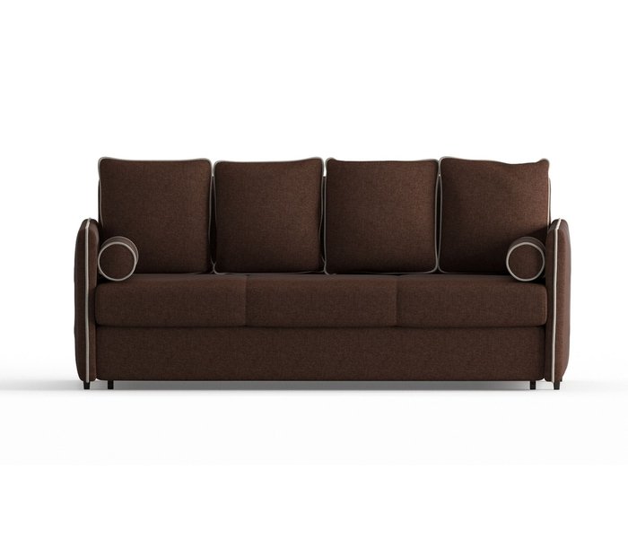 Диван-кровать Адмирал темно-коричневого цвета - купить Прямые диваны по цене 44590.0