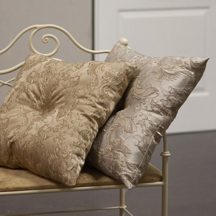 Подушка декоративная Каледония темно-бежевого цвета - купить Декоративные подушки по цене 1766.0