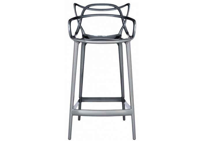 Полубарный стул Masters цвета титановый металлик - лучшие Барные стулья в INMYROOM