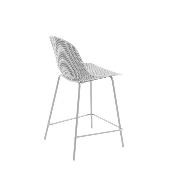 Полубарный стул Quinby белего цвета - лучшие Барные стулья в INMYROOM