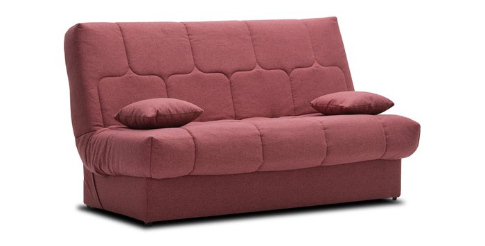 Прямой диван-кровать Вернисаж кораллового цвета - купить Прямые диваны по цене 19900.0