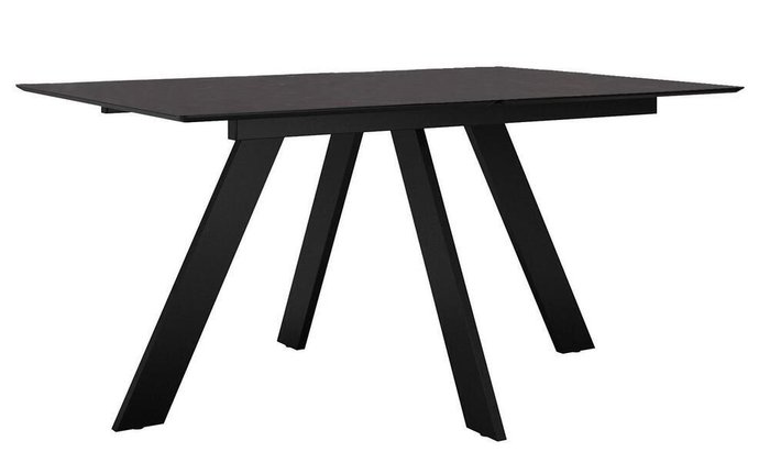 Раздвижной обеденный стол DikLine DKD140 черного цвета