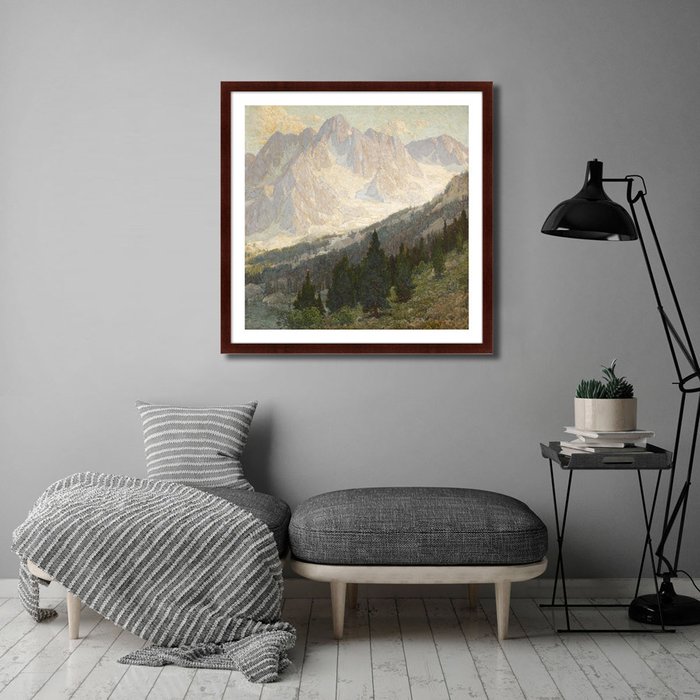 Репродукция картины High Sierra Mountain Scene 1905 г. - лучшие Картины в INMYROOM